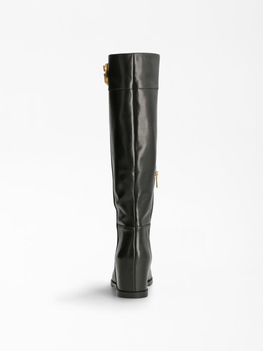 Reedom Visoke čizme Od Prave Kože Crne Guess Shopping
