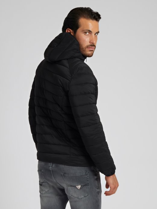 Regular Fit Podstavljena Jakna Crna Guess Shopping