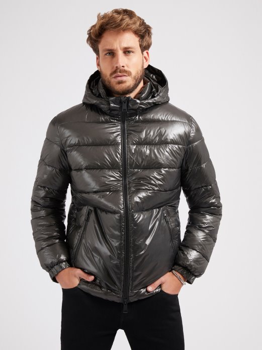 Regular Fit Podstavljena Jakna Siva Guess Shopping