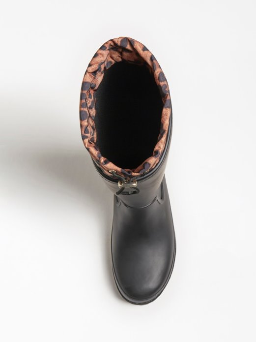 Reisa Kišna čizma Sa životinjskim Printom Guess Shopping Crna