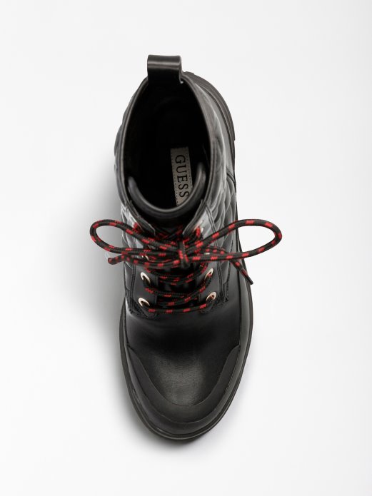 Renca Prošivena Borbena čizma Crna Guess Shopping