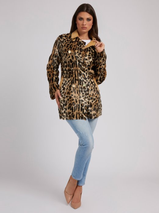 Reverzibilna Jakna Od Umjetnog Krzna Animalier Guess Shopping