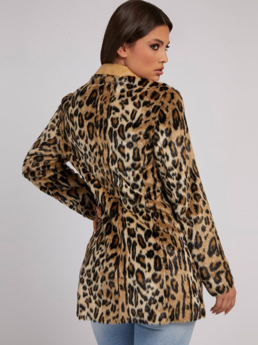 Reverzibilna Jakna Od Umjetnog Krzna Animalier Guess Shopping