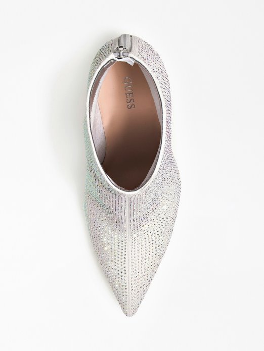Rhinestone Selma Gležnjače Srebrne Guess Shopping