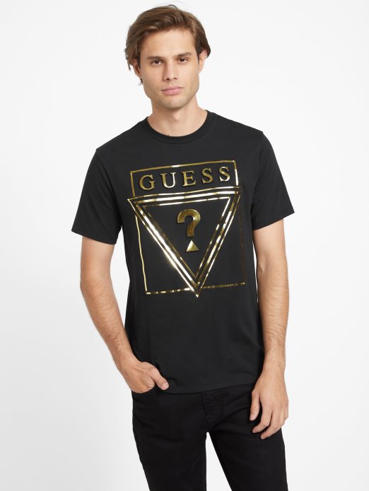 Ricky Logo Tee Guess Shopping Jet Crna