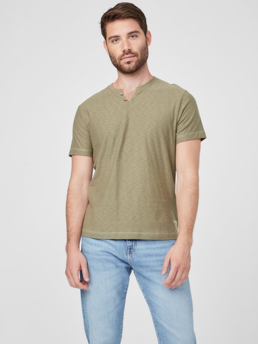 Ricky Split Tee Isle Wash 32 Guess Shopping