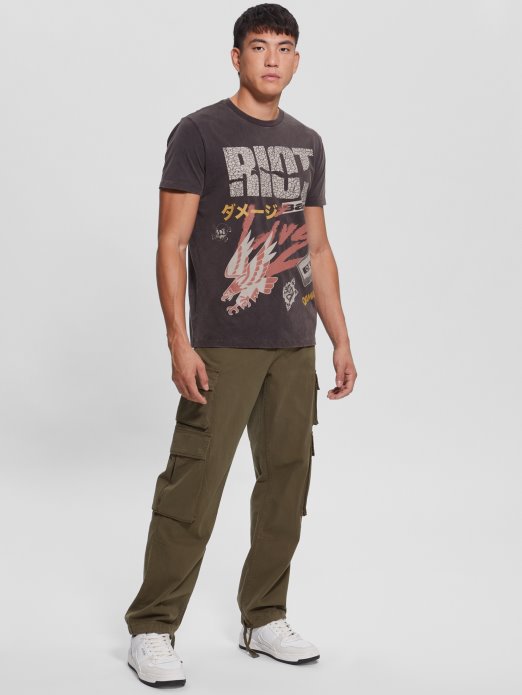 Riot Tour Tee Guess Shopping Jet Black Multi