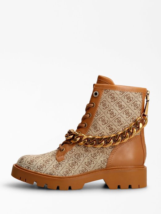 Riplee 4g Logo Borbena čizma Guess Shopping Bež