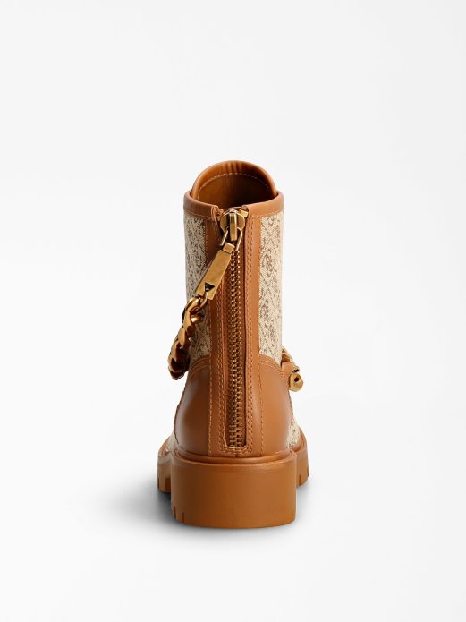 Riplee 4g Logo Borbena čizma Guess Shopping Bež