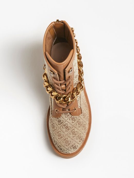 Riplee 4g Logo Borbena čizma Guess Shopping Bež