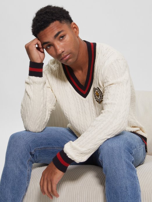 Roderic Patch Majica Sa Sajlama Za Veslanje Guess Shopping čista Bijela