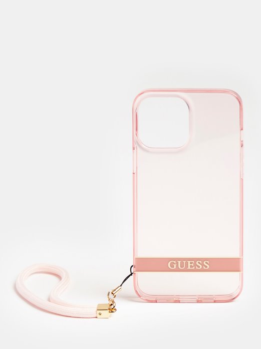 Roza Iphone 13 Pro Max Transparentna Maska ​​​​​​guess Shopping