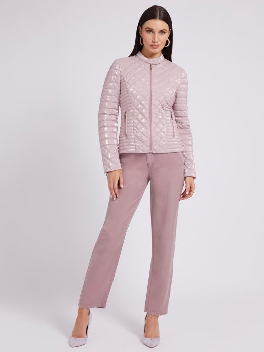 Roza Prošivena Podstavljena Jakna Guess Shopping