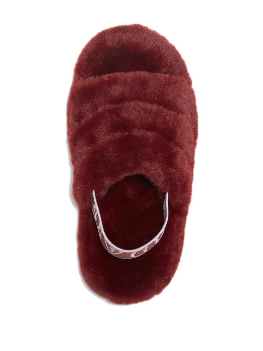 Rozy Papuče Od Umjetnog Krzna Wine Guess Shopping
