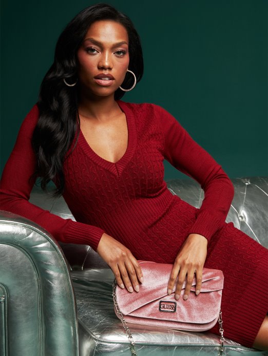 Rumenilo Allegra Plisirana Spojka Guess Shopping