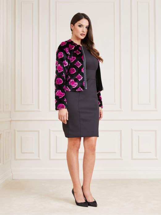 Ružičasta Kratka Jakna Od Umjetnog Krzna Guess Shopping