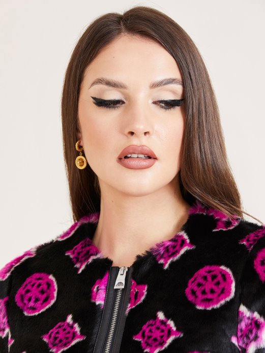 Ružičasta Kratka Jakna Od Umjetnog Krzna Guess Shopping