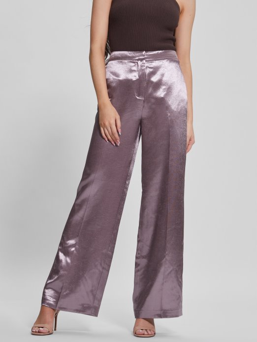 Ružičasto Ljubičaste Brisilda Satenske Hlače Guess Shopping