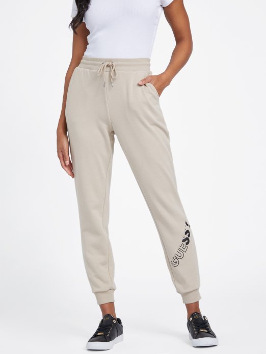 Sabrina Logo Joggers Baršun Taupe Guess Shopping