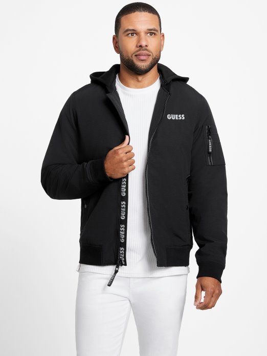 Saul Jakna S Kapuljačom Jet Crna Guess Shopping