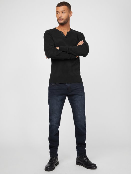 Sean Džemper S Prorezom Guess Shopping Jet Crna