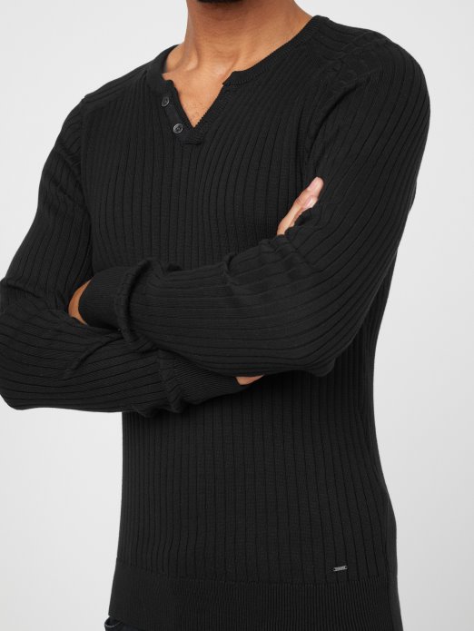 Sean Džemper S Prorezom Guess Shopping Jet Crna