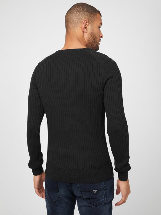 Sean Džemper S Prorezom Guess Shopping Jet Crna