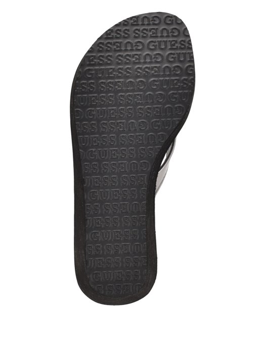 Siva Zmija Guess Shopping Platforma Riješiti Flip Flop