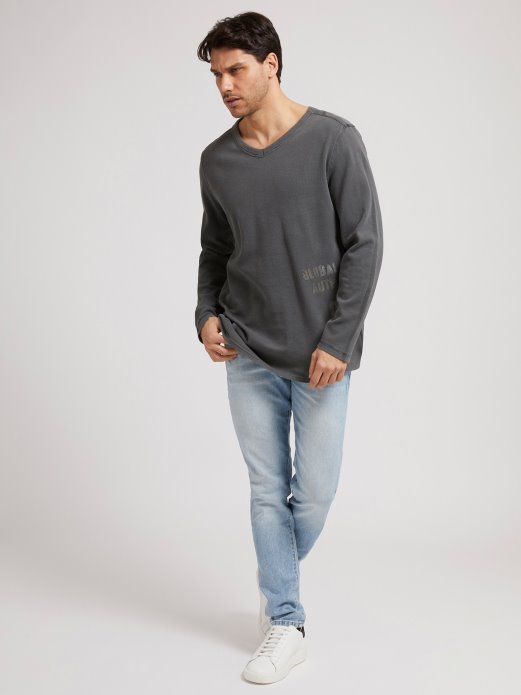 Sivi Džemper S Prednjim Printom Pogodi Kupnju