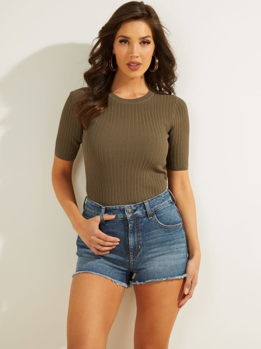 Sivi Rebrasti Vrh Guess Shopping