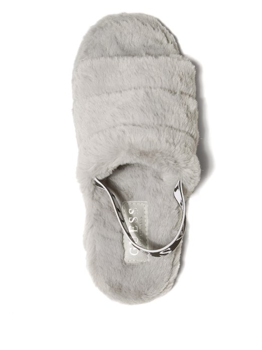 Sivo Umjetno Krzno Liddie Papuče Guess Shopping