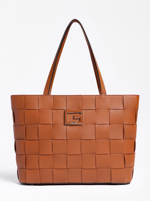 Smeđa Guess Shopping Liberty City Pletenica Shopper