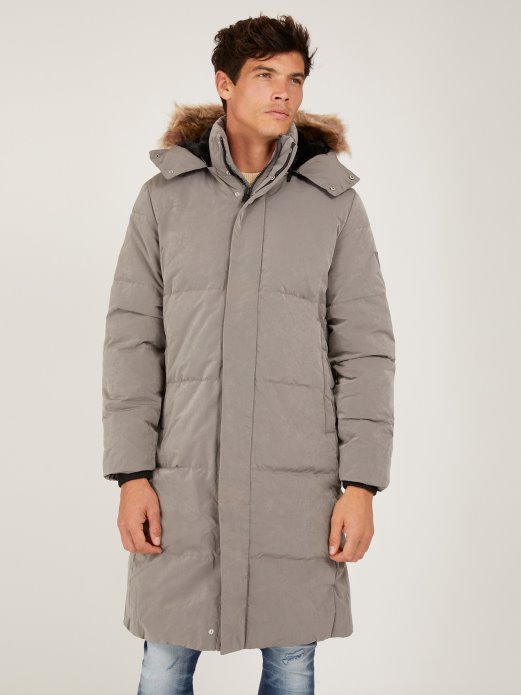 Smeđa Guess Shopping Podstavljena Jakna S Kapuljačom