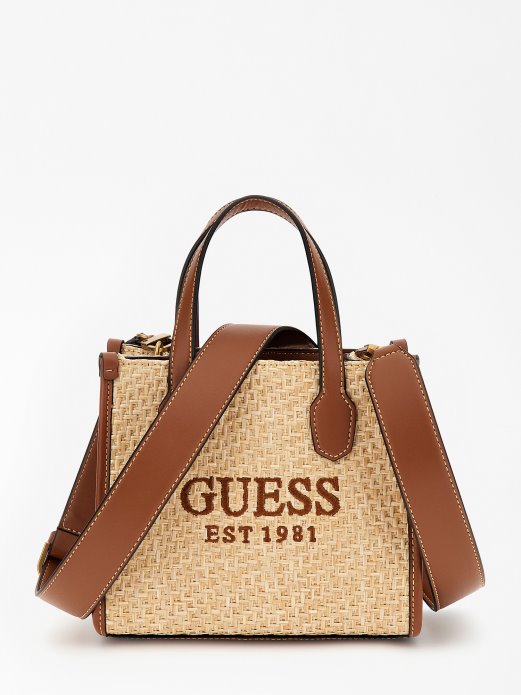 Smeđa Guess Shopping Silvana Logo Mini Torba