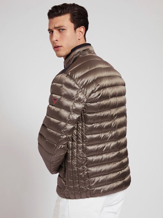 Smeđa Postavljena Jakna Za Pakiranje Guess Shopping