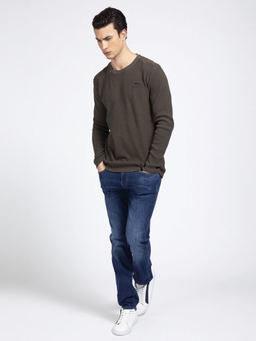 Smeđi Džemper S Logotipom Vafla Pogodi Kupnju