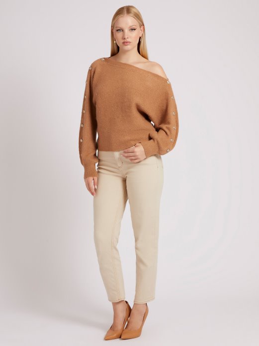 Smeđi Džemper S Otvorenim Ramenima Guess Shopping