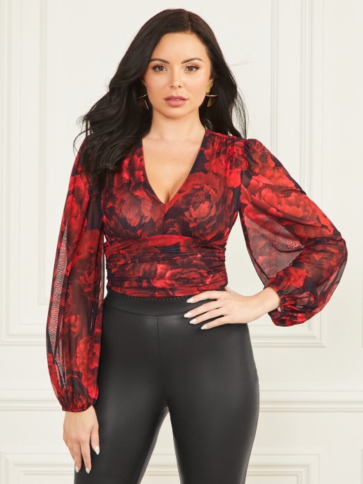 Sofia Bodi Print Passion Flower Guess Shopping