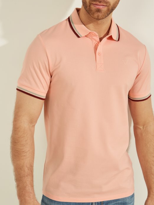 Sports Pique Polo Guess Shopping Blossom Svijetloružičasta