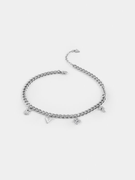 Srebrna Guess Shopping Koledž 1981 Ogrlica