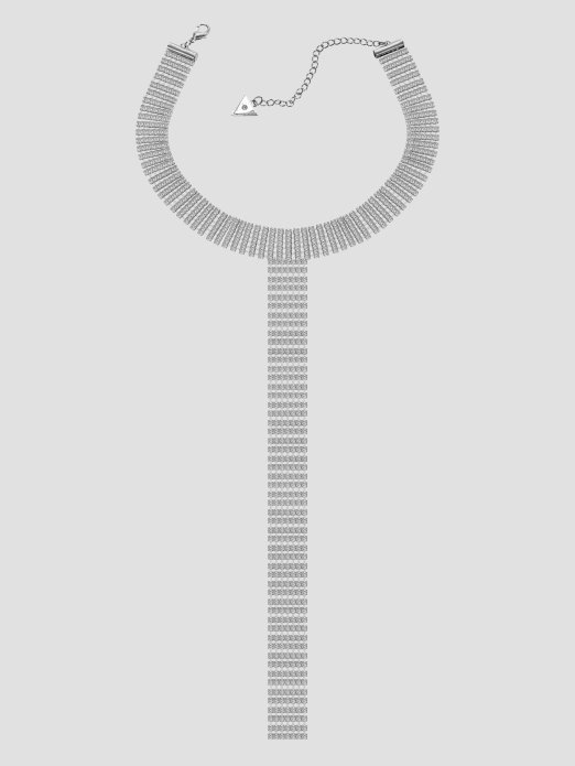 Srebrna Pogodna Kupovina Ogrlica S Ovratnikom Od Kamenčića Srebrne Boje
