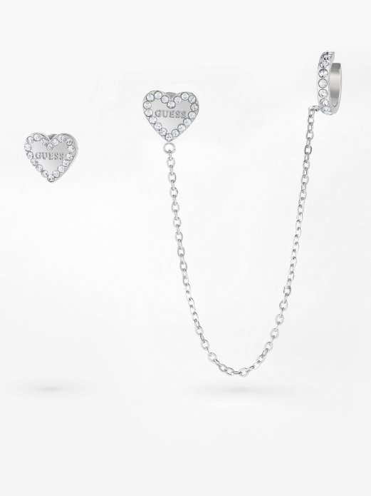 Srebrna Pogodna Kupovina Srce Uz Srce Naušnice