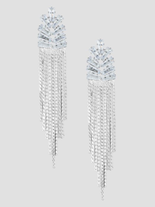 Srebrne Mini Statement Linearne Naušnice Guess Shopping Srebro