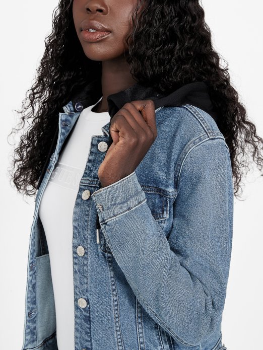 Srednje Pranje Guess Shopping Eko Stella Traper Jakna S Kapuljačom