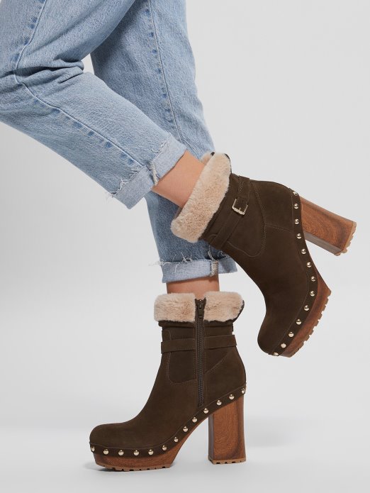 Srednje Zelena 310 Guess Shopping Damina čizme S Podstavom Od Umjetnog Krzna