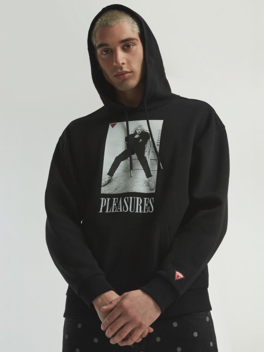 Stavljena Majica S Printom Crna Guess Shopping