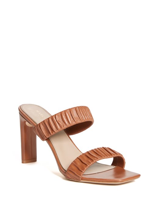 Sugar Almond Elena Ruched Sandal Guess Shopping