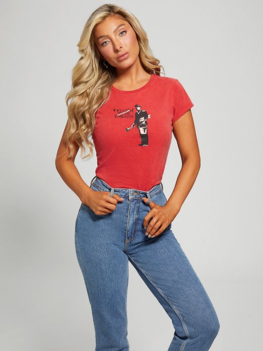 Sultry Red Otkazani Snovi Tee Guess Shopping