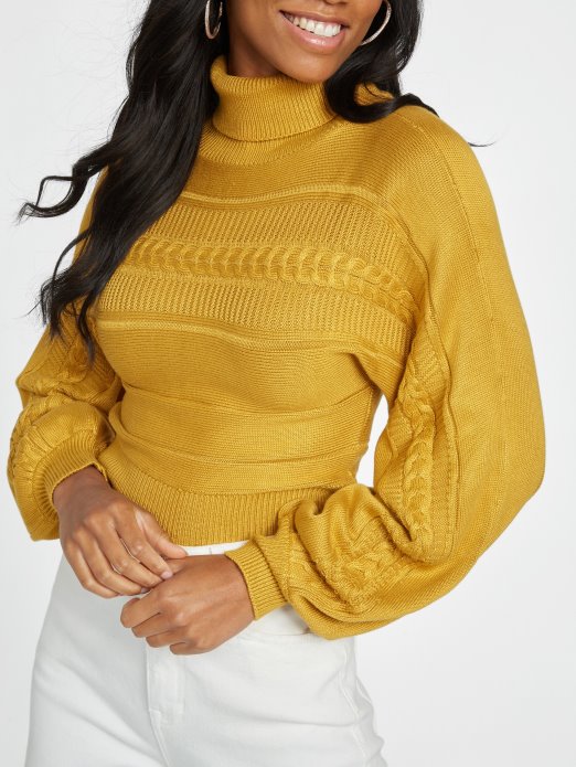 Sun Shadow Zayla Pletena Dolčevita Džemper Guess Shopping