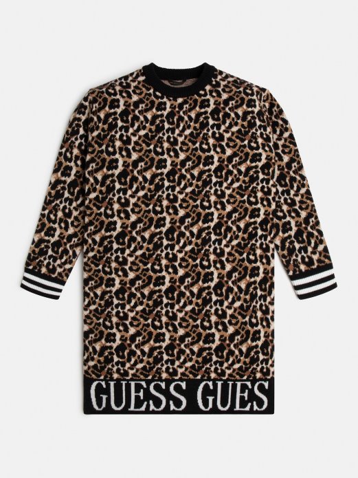 Sve Preko Otisnute Džemper Haljine Guess Shopping Animalier